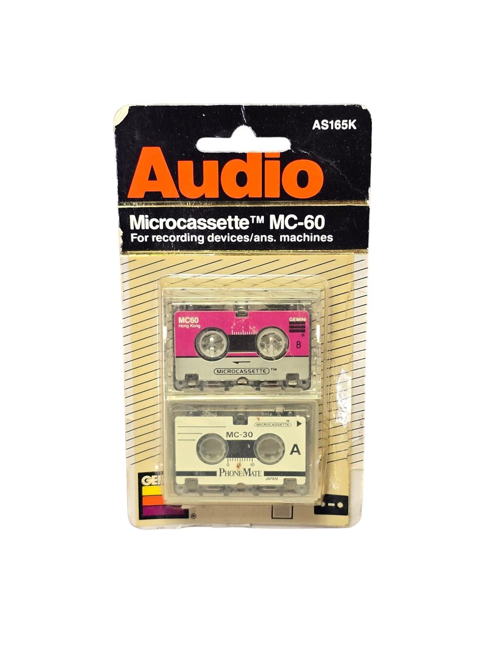 Gemini Industries & Phone-Mate Microcassette MC 60 & MC 30 Recording Device Tape